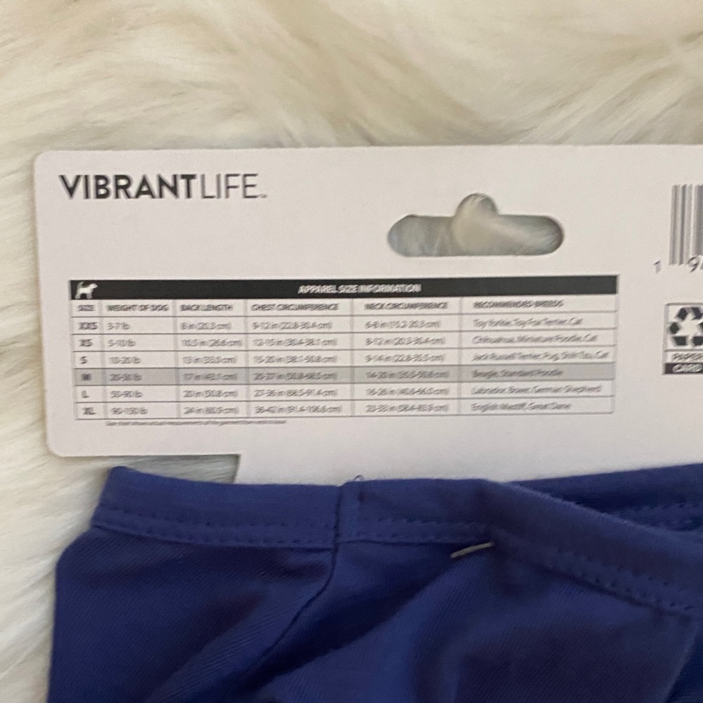 Vibrant Pet Apparel in Deep Blue - Picture 3 of 3